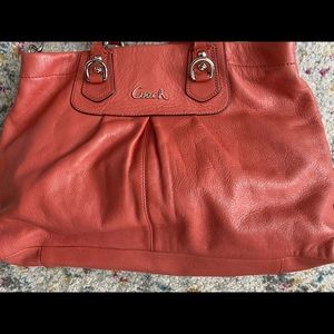 Coach Purse, Coral Color, Medium Size bag - lightly used